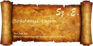 Széchenyi Emese névjegykártya
