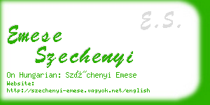 emese szechenyi business card